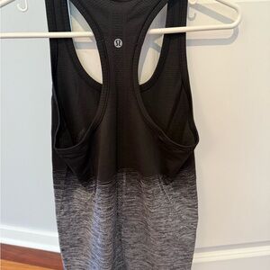 Lululemon Athletica Black and Gray Tank Top